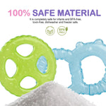 Baybee Natural Silicone Baby Teethe Soft Circle Shape Safe Teething Toy (Pack of 2) BAYBEE