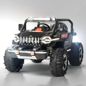 Baybee Furi Mini Rechargeable Battery Operated Jeep for Kids, with Bluetooth, Music & Light