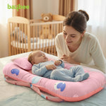 Baybee SafeDreams Series Baby Bedding Set for New Born Baby Mosquito Net & Neck Pillow, Sleeping Nest BAYBEE