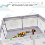 Baybee Playard Playpen for Kids, Smart Folding & Portable Baby Activity 150 * 150CM BAYBEE