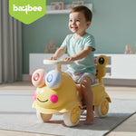 Baybee Kermit Ride on Cars for Kids Indoor Baby Push Ride-ons with Glowing Lights BAYBEE