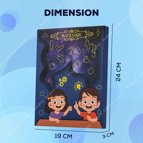 Baybee Wooden Block Logic Magnetic Puzzle Kids Toys BAYBEE