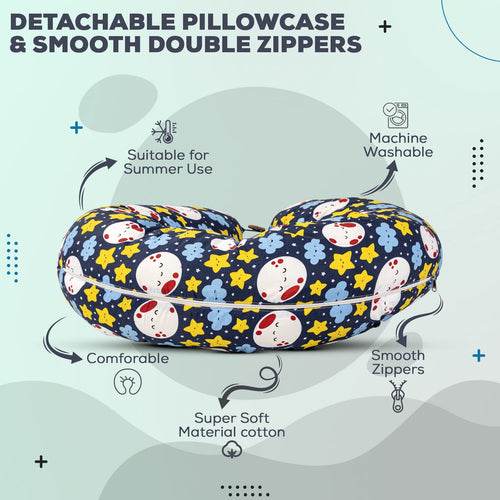 BAYBEE Multifunctional 5 in1 Printed Baby Feeding Pillow for Mother- Nursing Pillow-Original BAYBEE