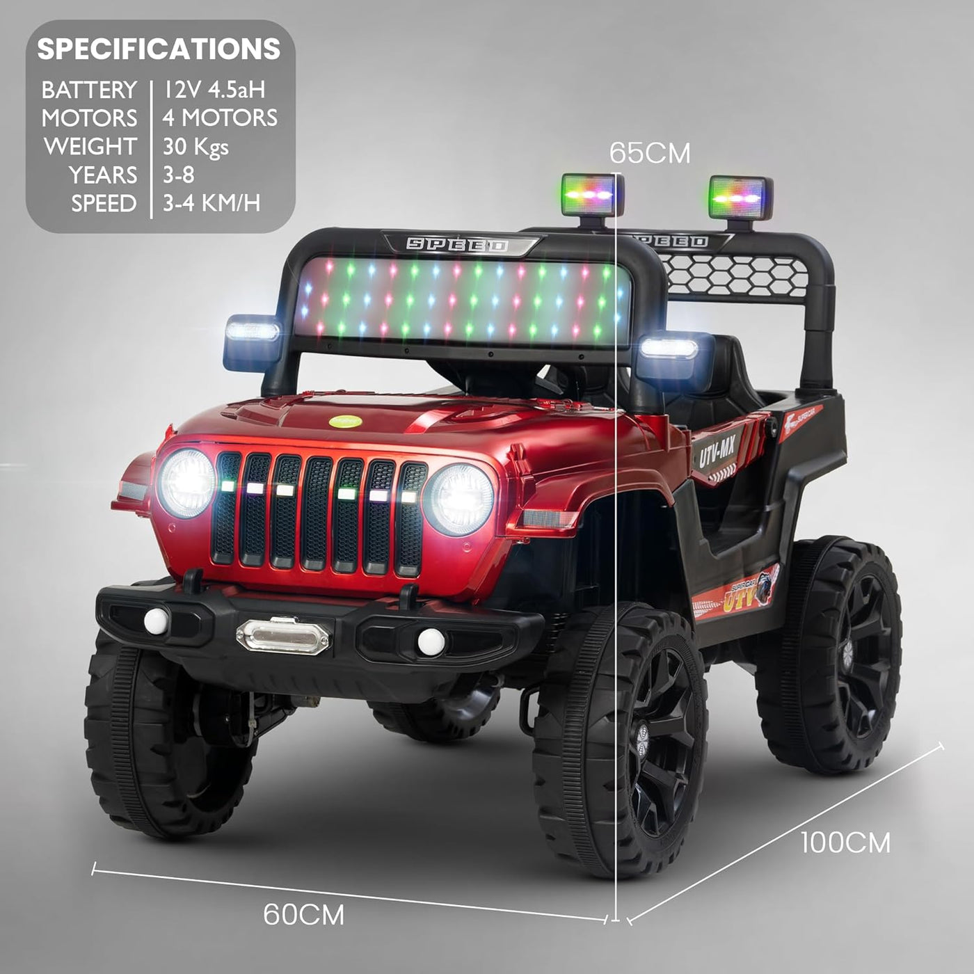 Battery-Powered Kids Jeep Safe Electric Ride-On Toy for Toddlers