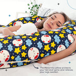 BAYBEE Multifunctional 5 in1 Printed Baby Feeding Pillow for Mother- Nursing Pillow-Original