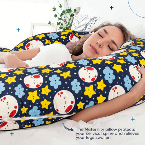 BAYBEE Multifunctional 5 in1 Printed Baby Feeding Pillow for Mother- Nursing Pillow-Original BAYBEE