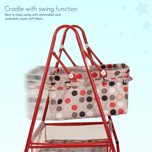 BAYBEE Arise Baby Swing Cradle for Baby with Mosquito Net, Palna Jhula for Baby BAYBEE