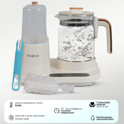 Baby Bottle Warmer & Sterilizer  with LCD Temperature Display, Smart & BPA Free Nipple BAYBEE