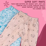 BAYBEE Pack of 6 Cotton Baby Pajamas Leggings Pant with Booties 0-6 Month BAYBEE