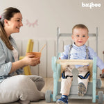 Baybee 3 in 1 Puppy Baby Rocking Chair for Kids | Baby Rocker Rider Toy for Kids with Food Tray, Seat Belt & Backrest BAYBEE