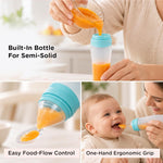 Baybee Silicone Food Squeeze Feeder Anti-Colic & BPA Free with Spoon for Infants Baybee India