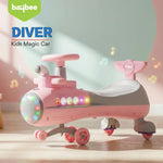 Baybee Diver Baby Swing Cars for Kids Twister Ride on Kids Car with RGB Lights - Baybee India