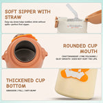 Baybee Baby Sipper Cup with Soft Silicone Straw Spill-Proof & Safe Sippy Bottle for Kids (500ml) BAYBEE