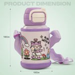 Baybee 2 in 1 Hydro Sipper Bottle for Kids Non-Toxic Water Bottle 500 ml BAYBEE