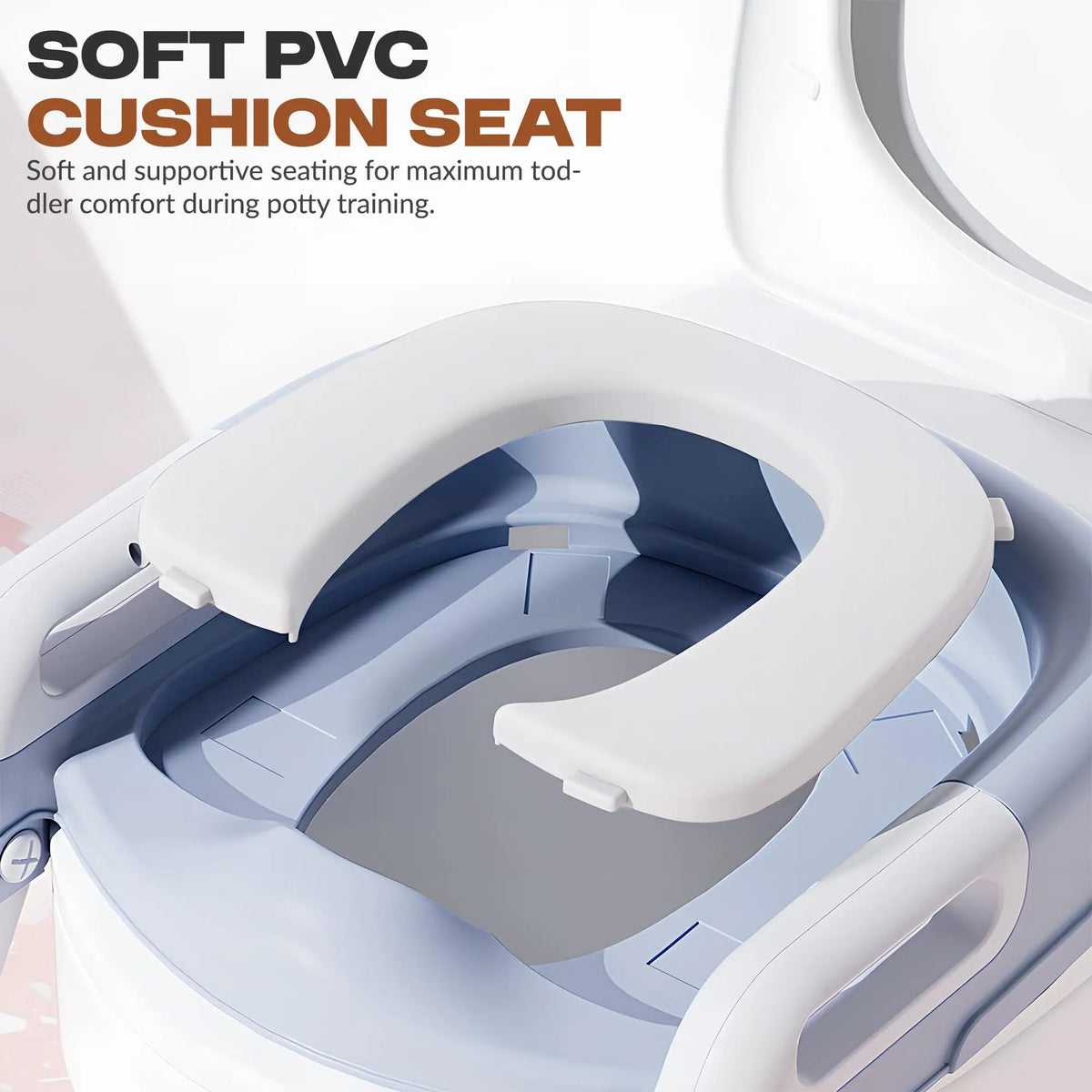 Baybee Ladda Western Toilet Potty Seat For Kids, Ladder & Cushion Seat, Kids Toilet Seat BAYBEE