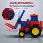 BAYBEE Friction Powered Construction Tractor  Push and Go Toys for Kids Baybee