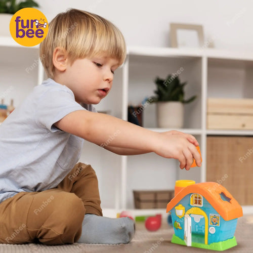 Baybee Infunbebe Shape Sorting House Toys for kids with 5 Colorful Blocks BAYBEE