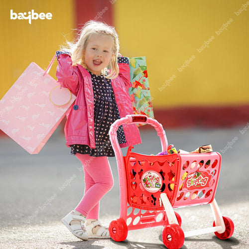 Baybee 3 in1 Supermarket Shopping Cart for Kids with Sound, Light BAYBEE