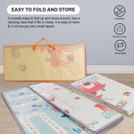 Baybee Sea Theme Baby Double Sided Play Mat Foldable Crawling Mat Size W-180cm X H-200 cm - Assorted Themes BAYBEE