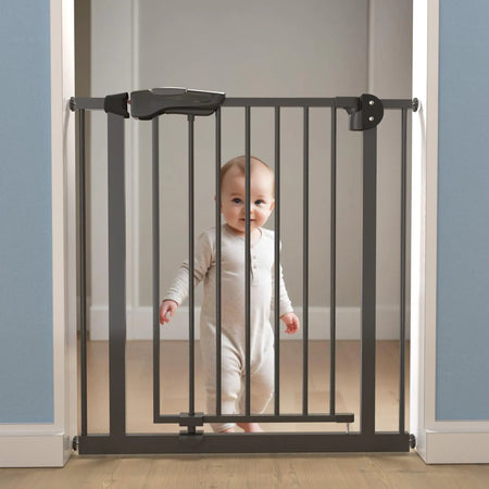 Baybee Auto Close Baby Safety Gate, Durable Staircase Kids Safety Baby Fence Dog Gate Barrier with Easy Walk Child Gate BAYBEE