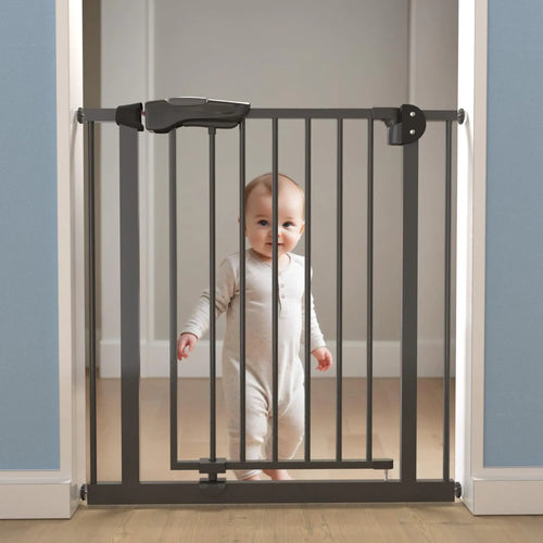 Baybee Auto Close Baby Safety Gate, Durable Staircase Kids Safety Baby Fence Dog Gate Barrier with Easy Walk Child Gate BAYBEE