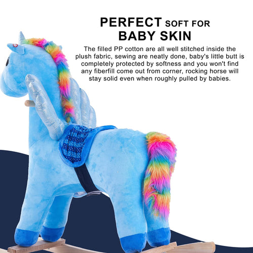 Baybee Wooden Unicorn Baby Rocking Chair for Kids BAYBEE
