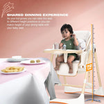 Baybee Nivio Convertible 3-in-1 Baby High Chair for Kids Baybee India