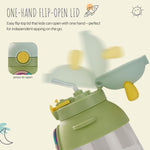 Baybee Bubbly Baby Sipper Water Bottle with Soft Silicone Straw and Adjustable Strap BAYBEE