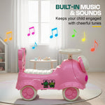 Baybee Kermit Ride on Cars for Kids Indoor Baby Push Ride-ons with Glowing Lights BAYBEE