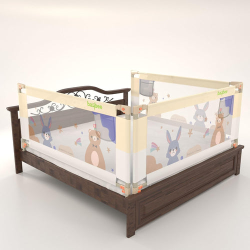 Baybee Baby Bed Rail Guard for Baby Safety (Pack of 2, 180x80CM)