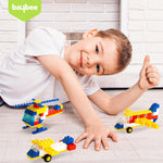 BAYBEE 200-Piece Building Blocks Set for Kids, Plane Puzzle Block Kids Games