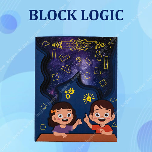 Baybee Wooden Block Logic Magnetic Puzzle Kids Toys BAYBEE