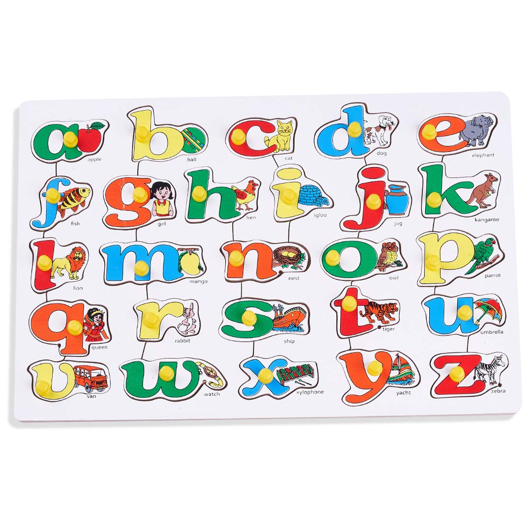 Baybee Wooden A to Z Alphabet Puzzle Board with Knobs BAYBEE