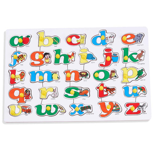Baybee Wooden A to Z Alphabet Puzzle Board with Knobs BAYBEE