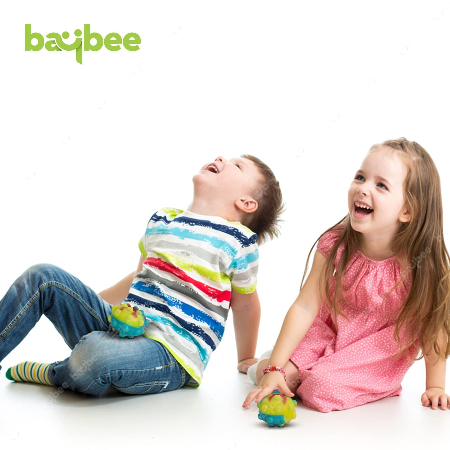 Baybee Pack of 3 Pop It Lighting Ball Fidget Sensory Stress Balls Toys for Kids Adults