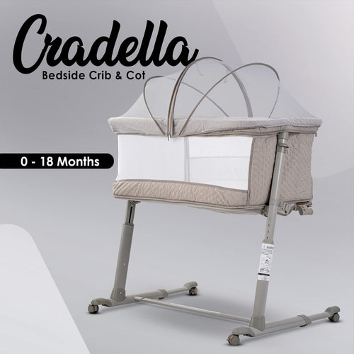 BAYBEE Cradella Cradle for Baby Cot with Adjustable Height, Portable & Mosquito Net BAYBEE