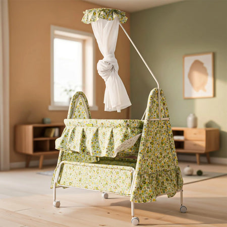 Baybee DOZY Baby Swing Cradle for Newborns with Mosquito Net Portable Infant Palna Jhula Baybee India