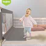 BAYBEE Baby Bed Rail Guard for Baby Toddlers Safety, Portable Kids Bed Rail Safeguard Fence with 28 Adjustable Height - 180 x 80 cm