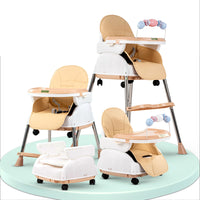 Baybee 4 in 1 Nora Convertible High Chair for kids with Adjustable Height, Safety Belt and Cushion