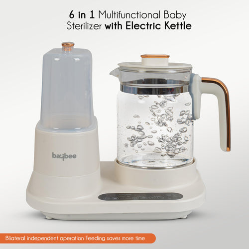 Baby Bottle Warmer & Sterilizer  with LCD Temperature Display, Smart & BPA Free Nipple BAYBEE