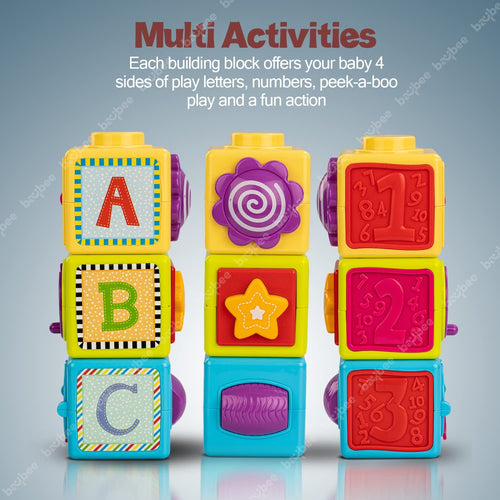 Baybee Nesting Cubes with Alphabets Stacking Block Cubes Puzzles Toys for Baby BAYBEE