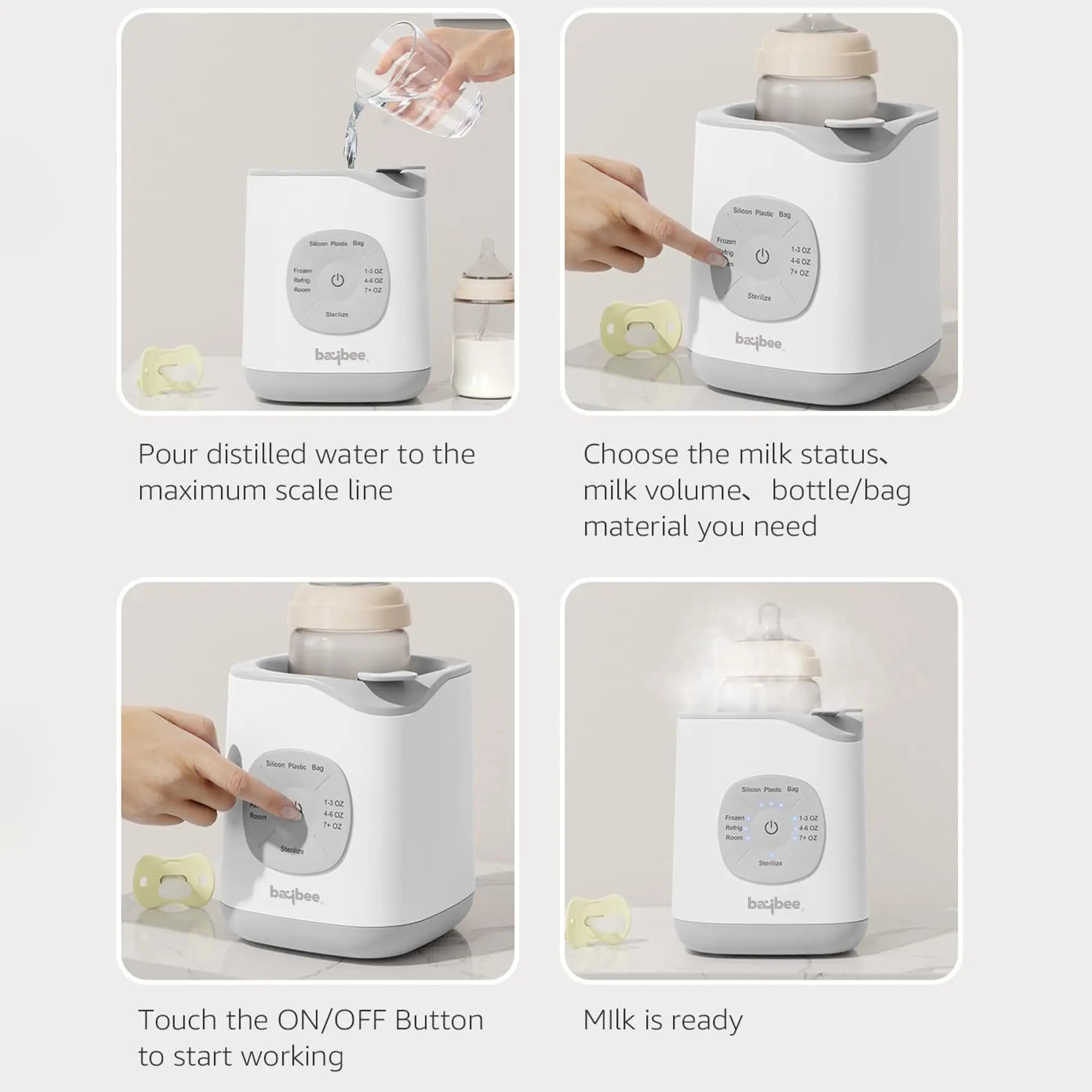 Baybee 10 in 1 Baby Bottle Warmer & Sterilizer Electric Baby Food,Water & Milk Heater BAYBEE