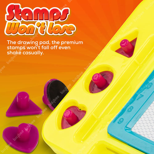 Baybee Pack of 2 Magnetic Drawing Erasable Doodle  Board Slate for Kids BAYBEE