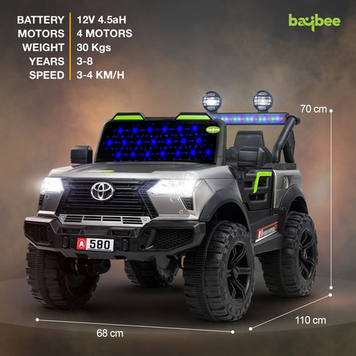 Baybee Ceyato Battery Operated Jeep for Kids with Light & Music Kids to Drive 3 to 8 Years Boy Girl Baybee India