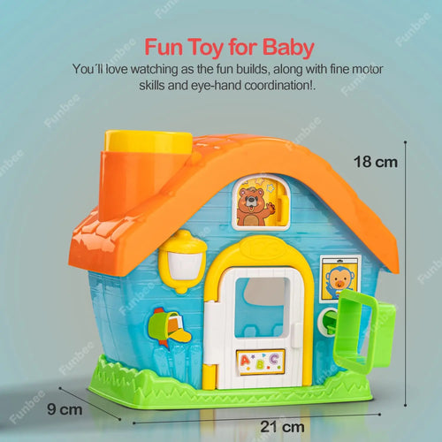 Baybee Infunbebe Shape Sorting House Toys for kids with 5 Colorful Blocks BAYBEE