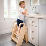 Baybee 4 in 1 Toddler Step Stool for Kids 3-Step Stepping Ladder with Handles Potty Training Seat with Ladder BAYBEE