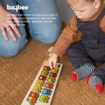 BAYBEE Toddlers Train Theme with Passenger & Months Name Educational Learning Knob Pegged Puzzle for Kids BAYBEE
