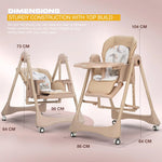 Baybee Nivio Convertible 3-in-1 Baby High Chair for Kids Baybee India