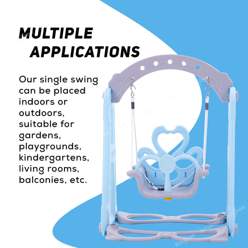 BAYBEE Comes and Goes Plastic Single Seater Folding Jhula Swing Chair Ideal Plain Adjustable Hanging Hammock Suitable for Indoor  and Outdoor BAYBEE