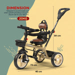 Baybee Albine 2 in 1 Baby Tricycle for Kids, Plug N Play Kids tricycle BAYBEE
